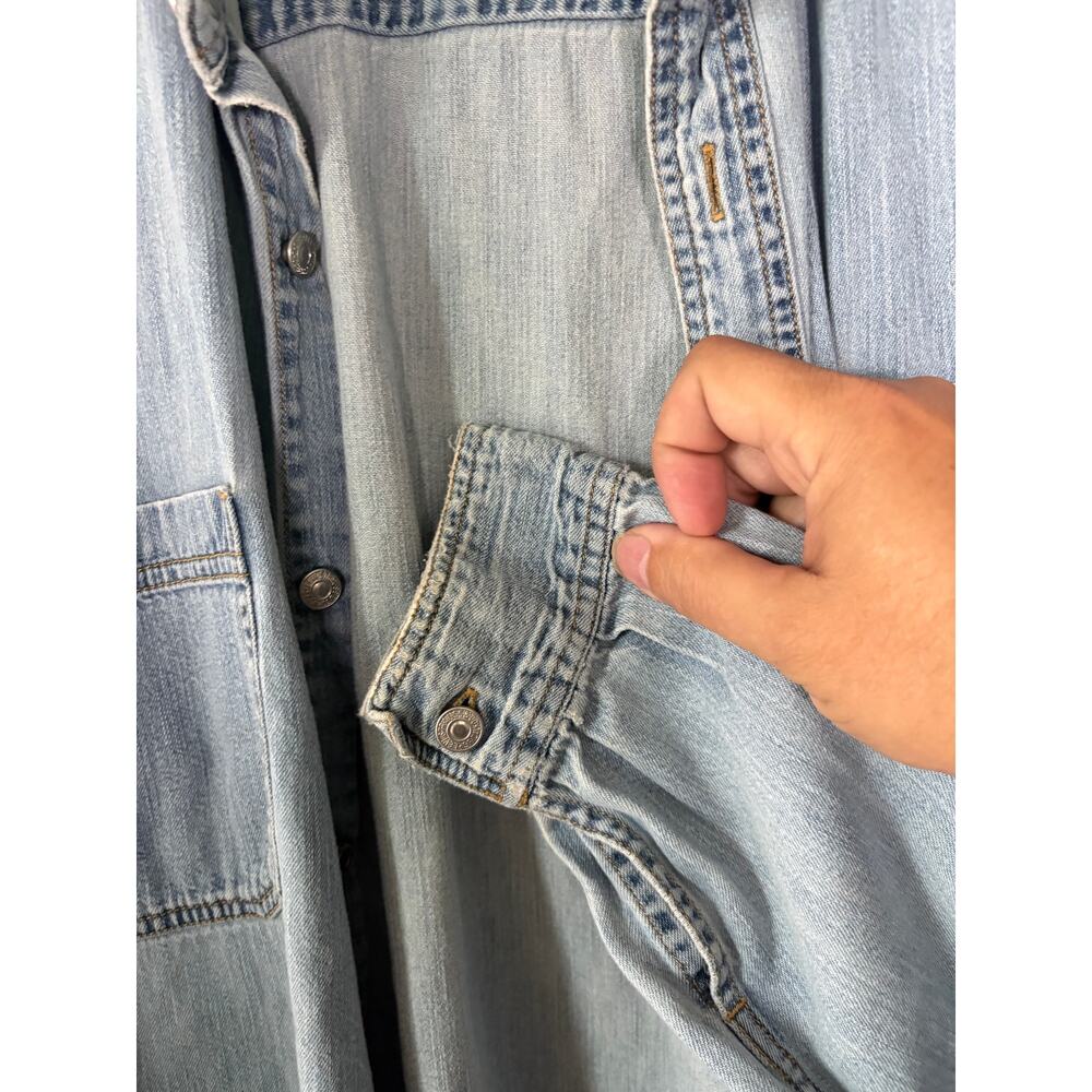 Levi’s Light Blue Denim Shirt Mens Size L - Picture 6 of 6